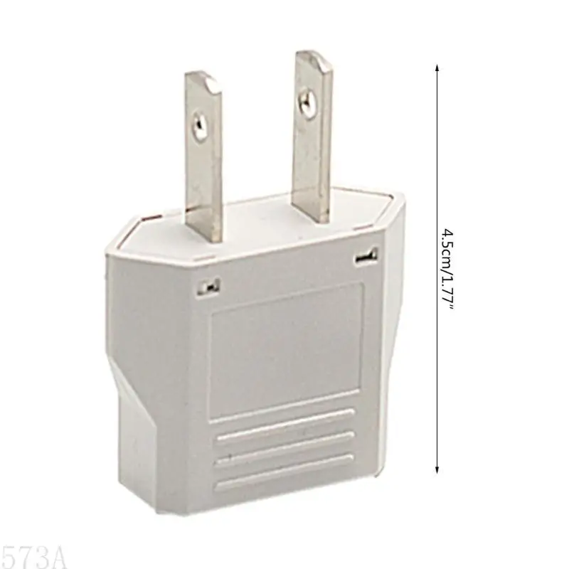 573A Portable US To EU Adapter Adapter Adapter Power Outlet Outleter поддерживает до 500 Вт.