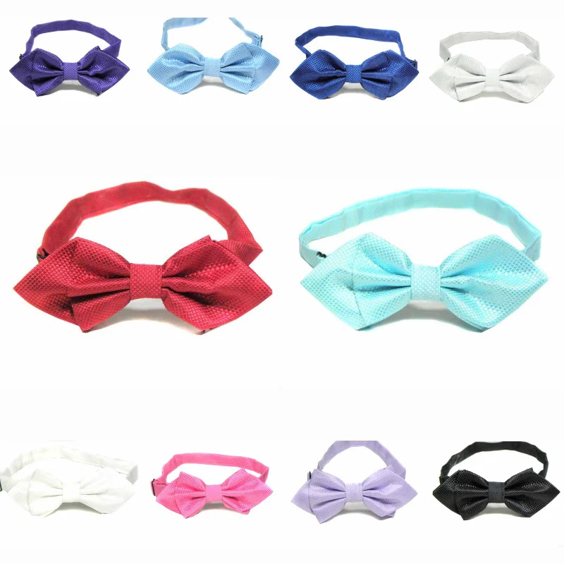 Bowknot Bow Tie Mens Bowtie Butterfly Plaid school Original Cravat Adult Accessories Clip-on Adjustable Chic MJ92