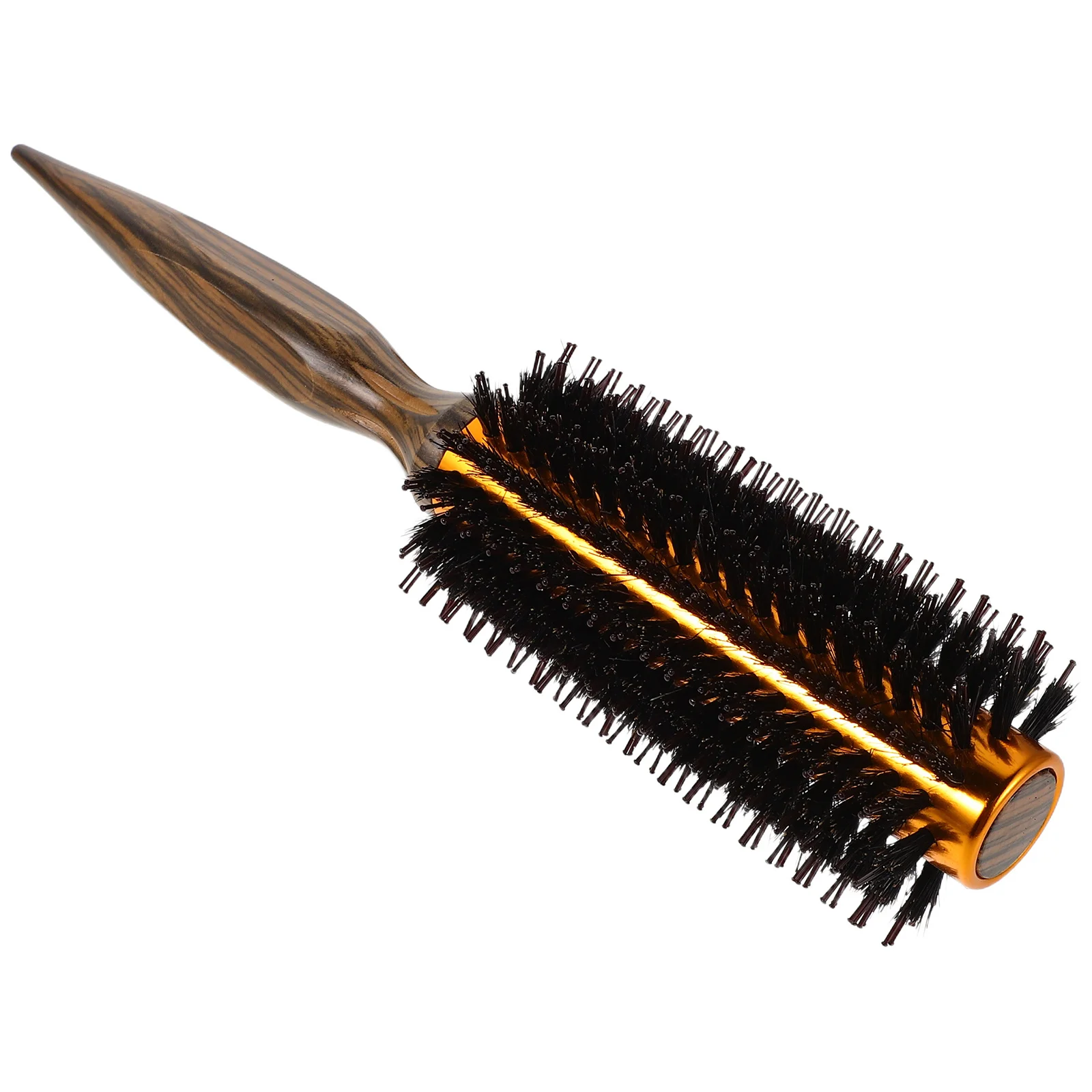 

Thermal Curling Brush Boar Bristle Wooden Handle Small Round Hairbrush Blow Drying Styling Roll Hair Brush Travel Hair Styling