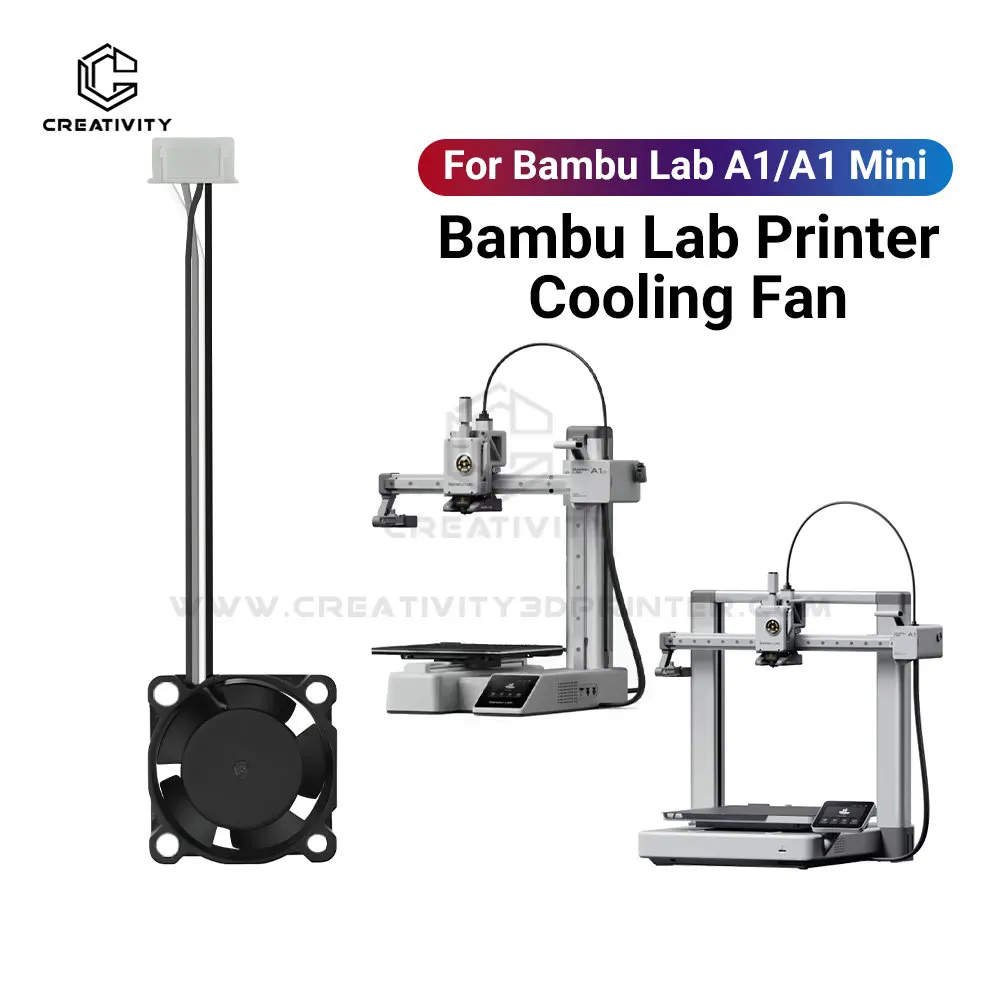 

Для Bambu lab A1 A1mini Fan Hotend Охлаждающий вентилятор 2510 Bambulab Бесшумный вентилятор для бамбукового A1 и A1 Mini Exturder Hot End 3D-принтера