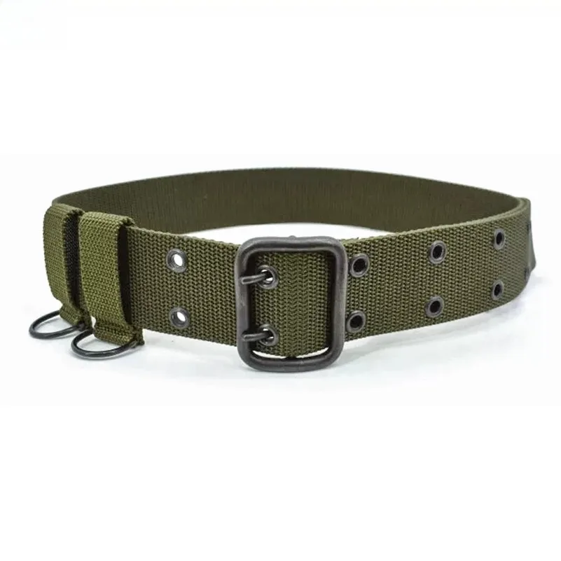 

Зеленый нейлоновый тренировочный пояс с двойной строчкой, тактическая униформа