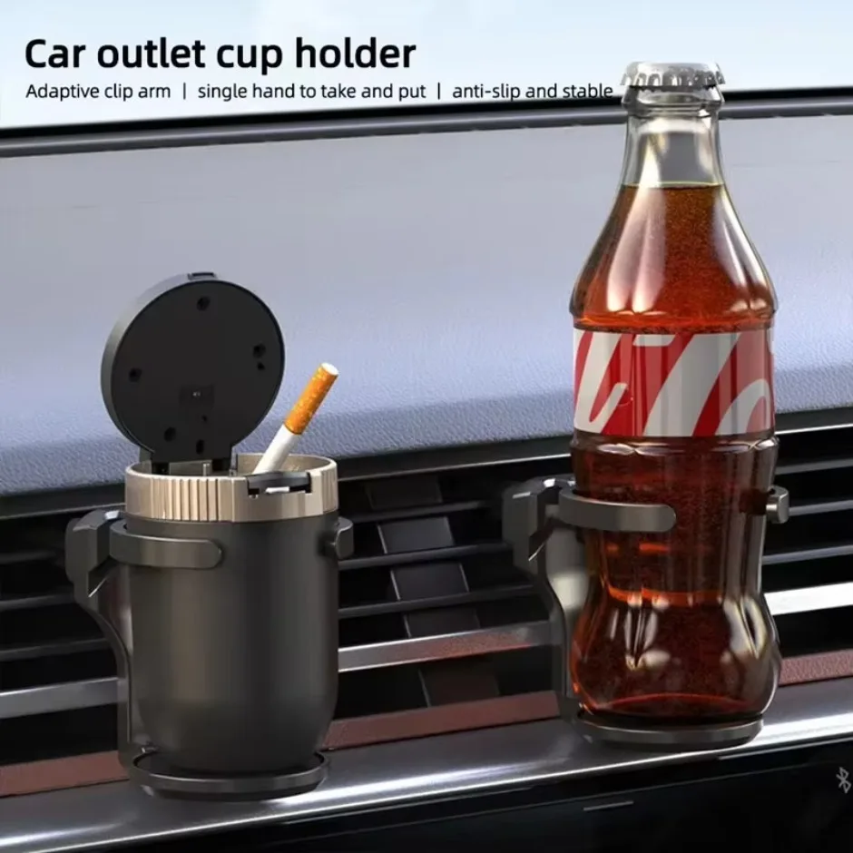 Portable Car Cup Holder Car Outlet Vent Drink Cup Stand Anti-slip and Stable 360° Rotate Removable Clip Car Interior Accessories image 2