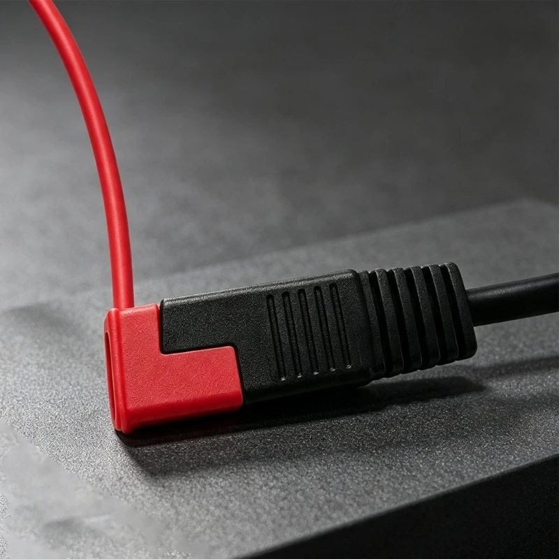 Red Electrical End Covers for SAE Two-Pin Wiring Plug Caps, Plastic Five-Pack with Flexible Retention, 16X7.8MM Fit D2RC