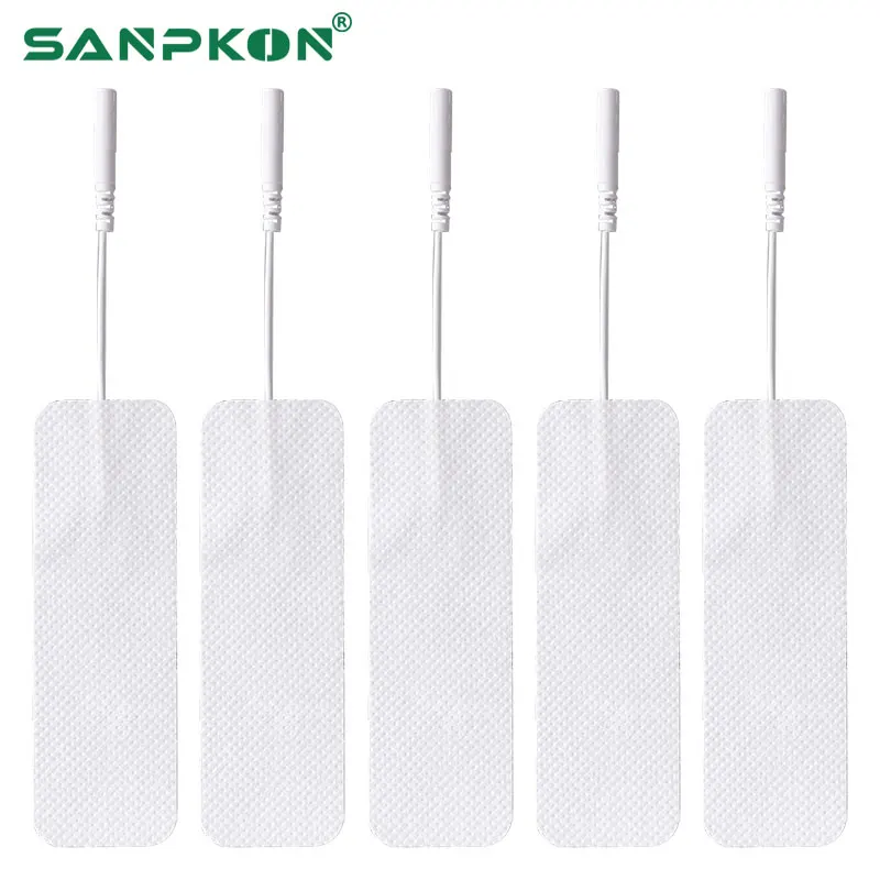 

10pcs 3x9cm High Quality Nerve Stimulator Silicone Gel Electrode Pads Tens Electrodes Digital Therapy Machine Massage 2mm Plug