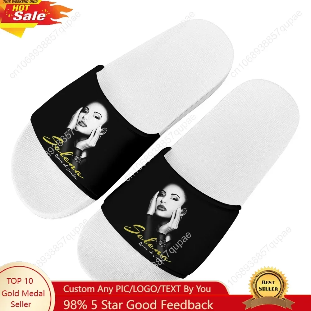 S-Selena Slippers Home Water Shoes Mens Womens Teenagers Q-Quintanilla Beach Pool Sandals Custom Made Comfort Summer Slipper