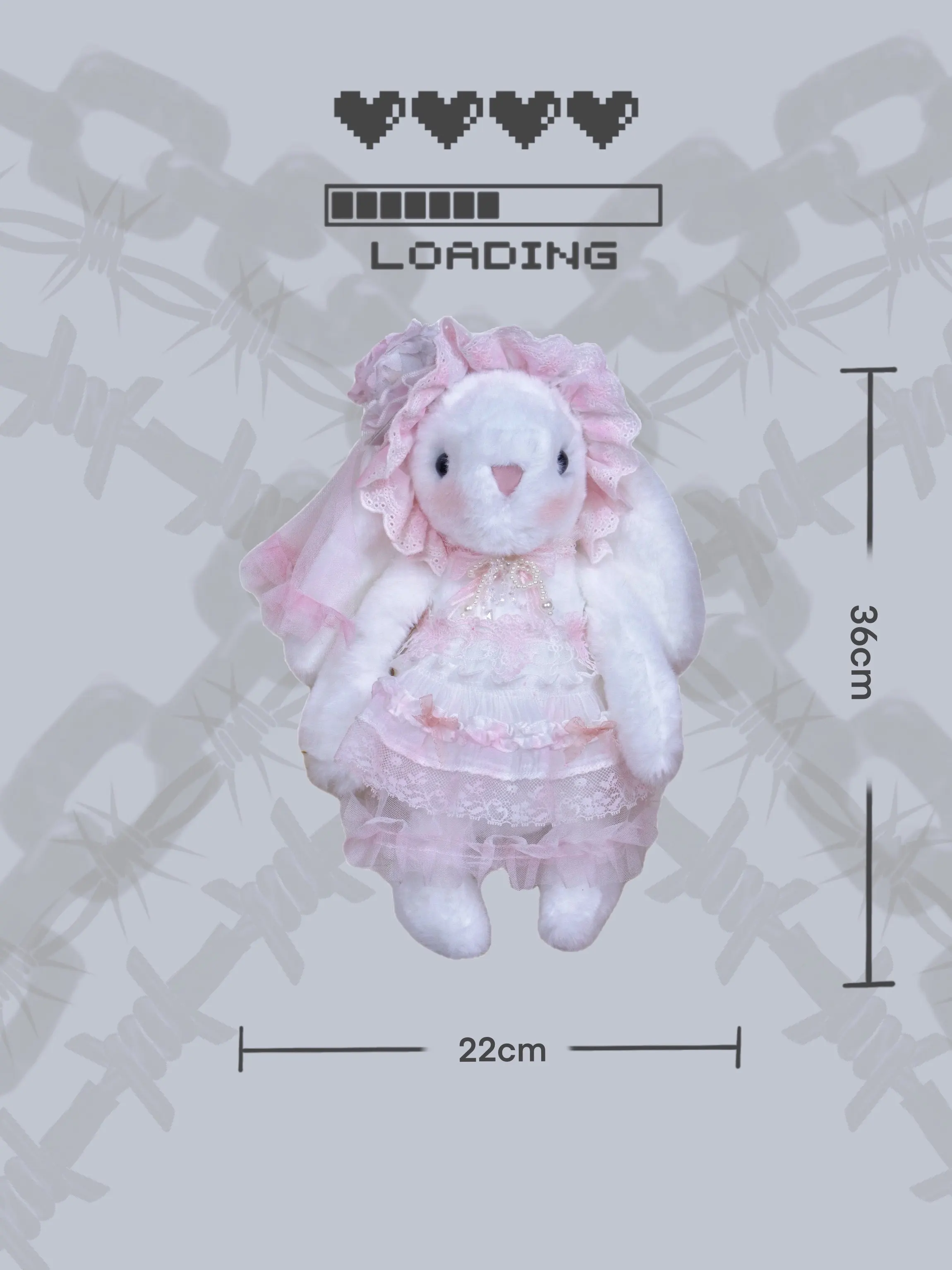 Original Lolita Sweet Handmade Pink Rabbit Doll Bag Plush Messenger Bag Gift for Girls Designer Bags for Women