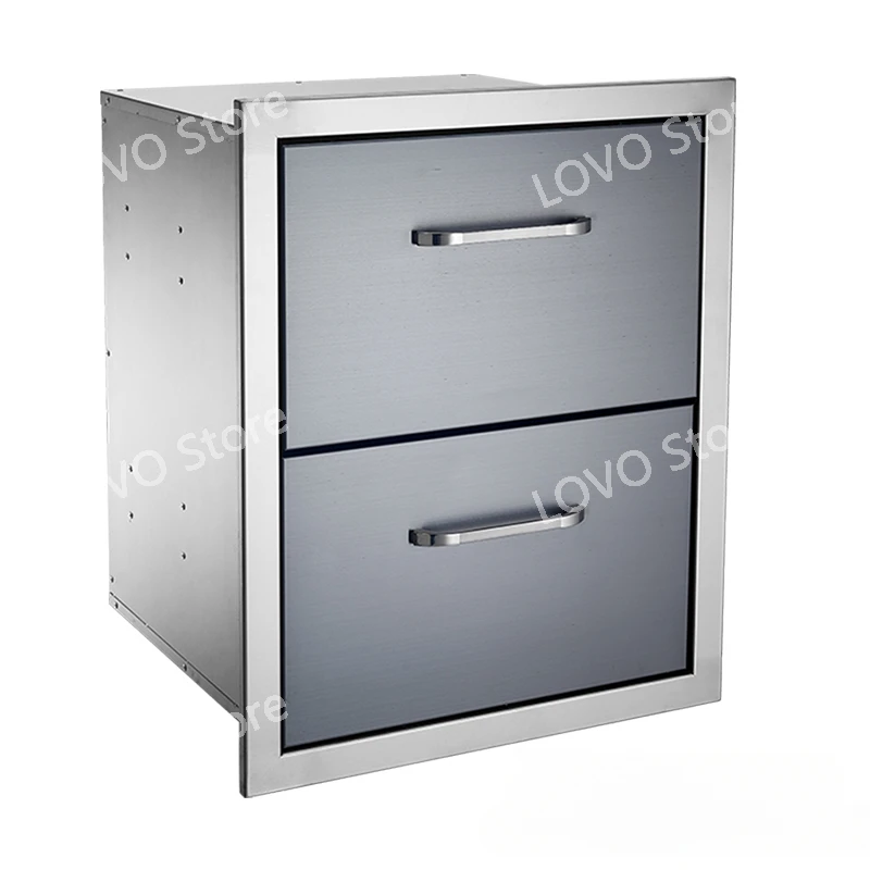 Embedded Barbecue Oven Single/Double Cabinet Door 304 Stainless Steel  Grill   with Handle