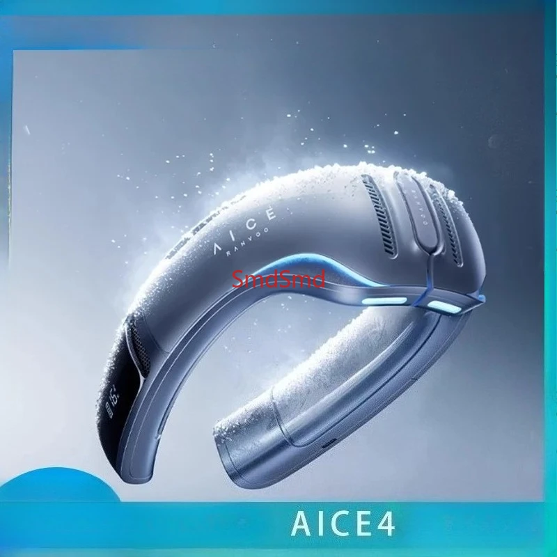 AICE4 Neck Fan Portable Air Conditioner Small Cooling Fan Mini Smart Mute USB Charging Outdoor Cooling Bladeless Fan