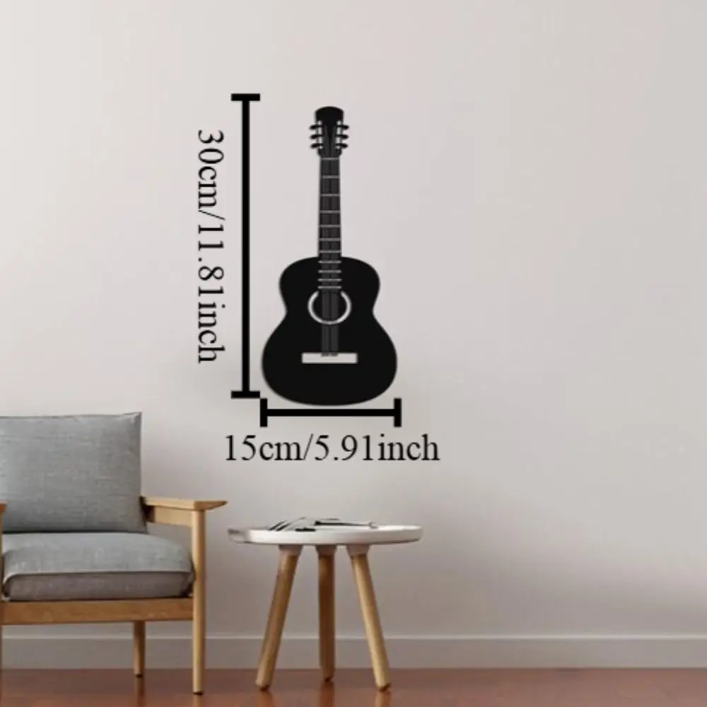 CIFBUY Acoustic Guitar Silhouette Metal Wall Art Music Instrument Wall Hanging Decor