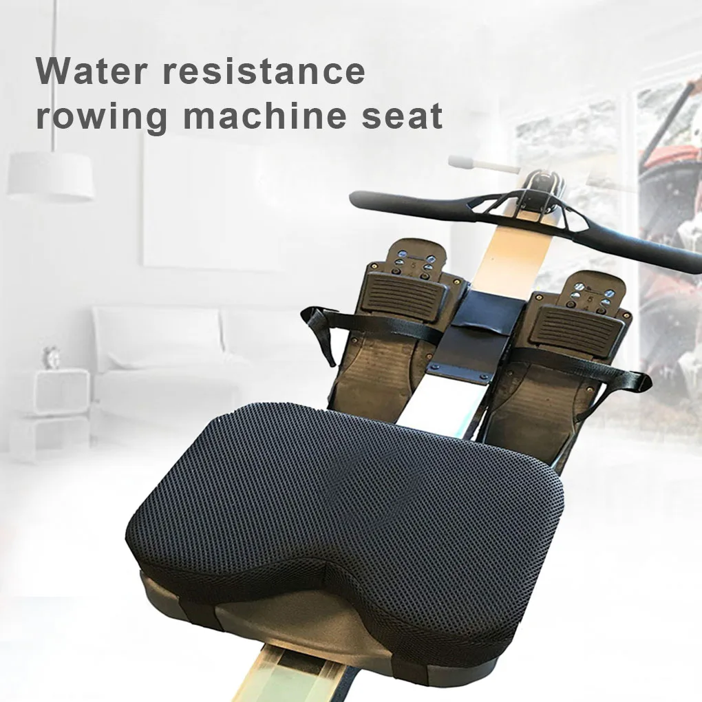 Rowing Machine Seat Cushion Non-Slip Bottom FoamPU Washable Cover Fitness Equipment Lightweight Seat Mats Pads for Adult