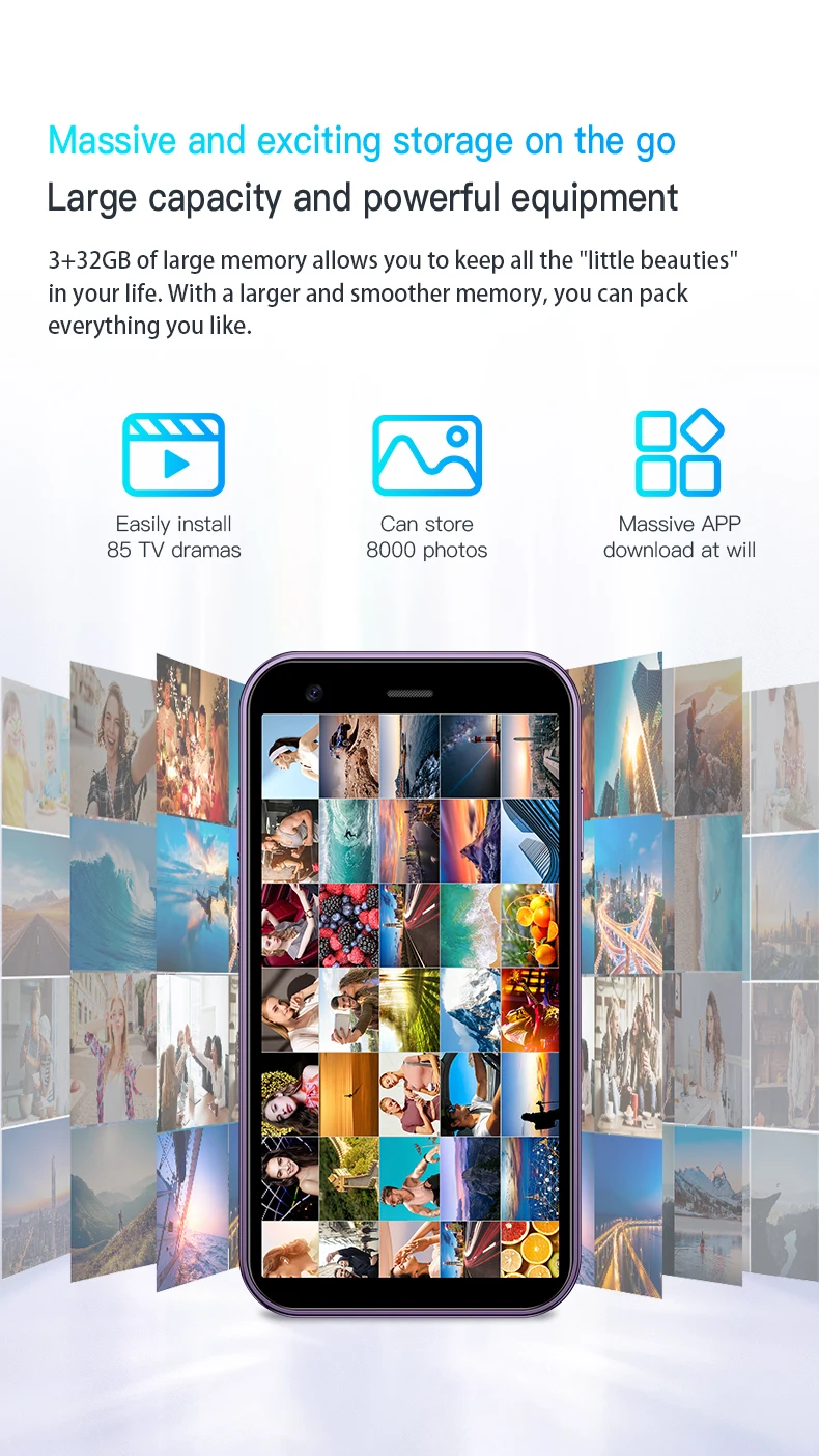 هاتف ذكي Mini24 صغير مقاس 3 بوصات يعمل بنظام Android 8.1، 3+32 جيجابايت، ثنائي الشريحة، وضع الاستعداد المزدوج، مدمج ومحمول، متعدد الألوان