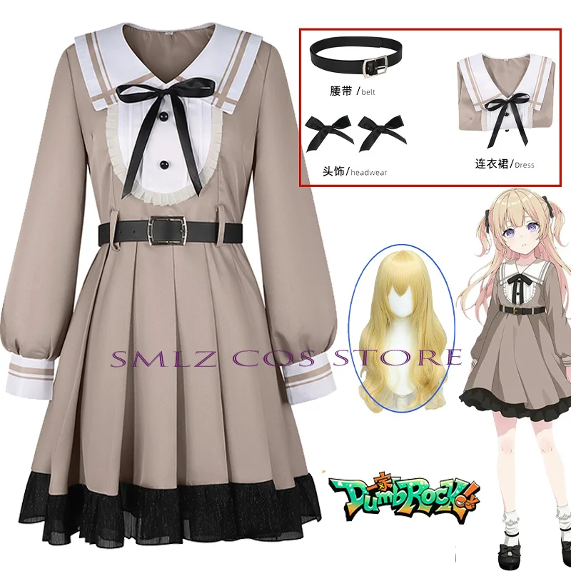

Shinomiya Shizuku Cosplay Anime BanG Dream Shizuku Shinomiya Costume Woman Dress Prop Wig Set Party Play Outfit