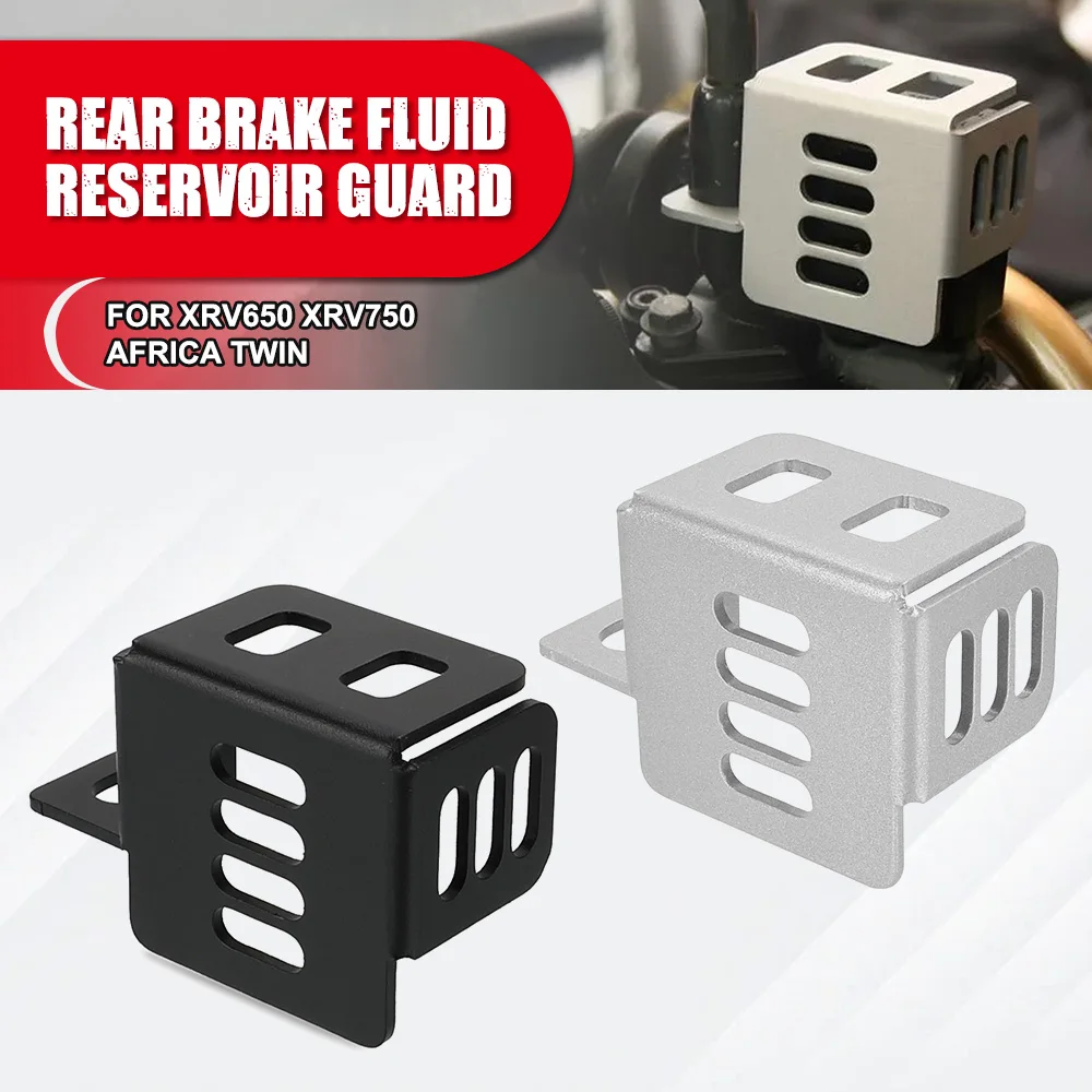 Rear Brake Fluid Reservoir Guard Cover Protection Motorcycle Accessories For Honda XRV650 XRV750 Africa Twin RD03 1989 -2003