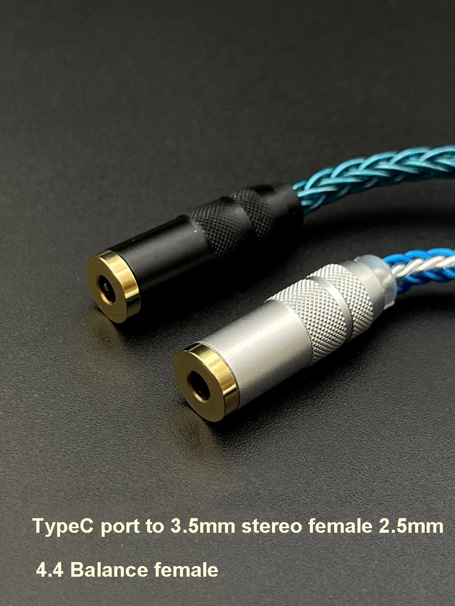 USB Type C to 4.4mm Audio Adapter CX31993 HiFi DAC Headphone Amplifier Audio Interface Earphone Cable For iPhone 15