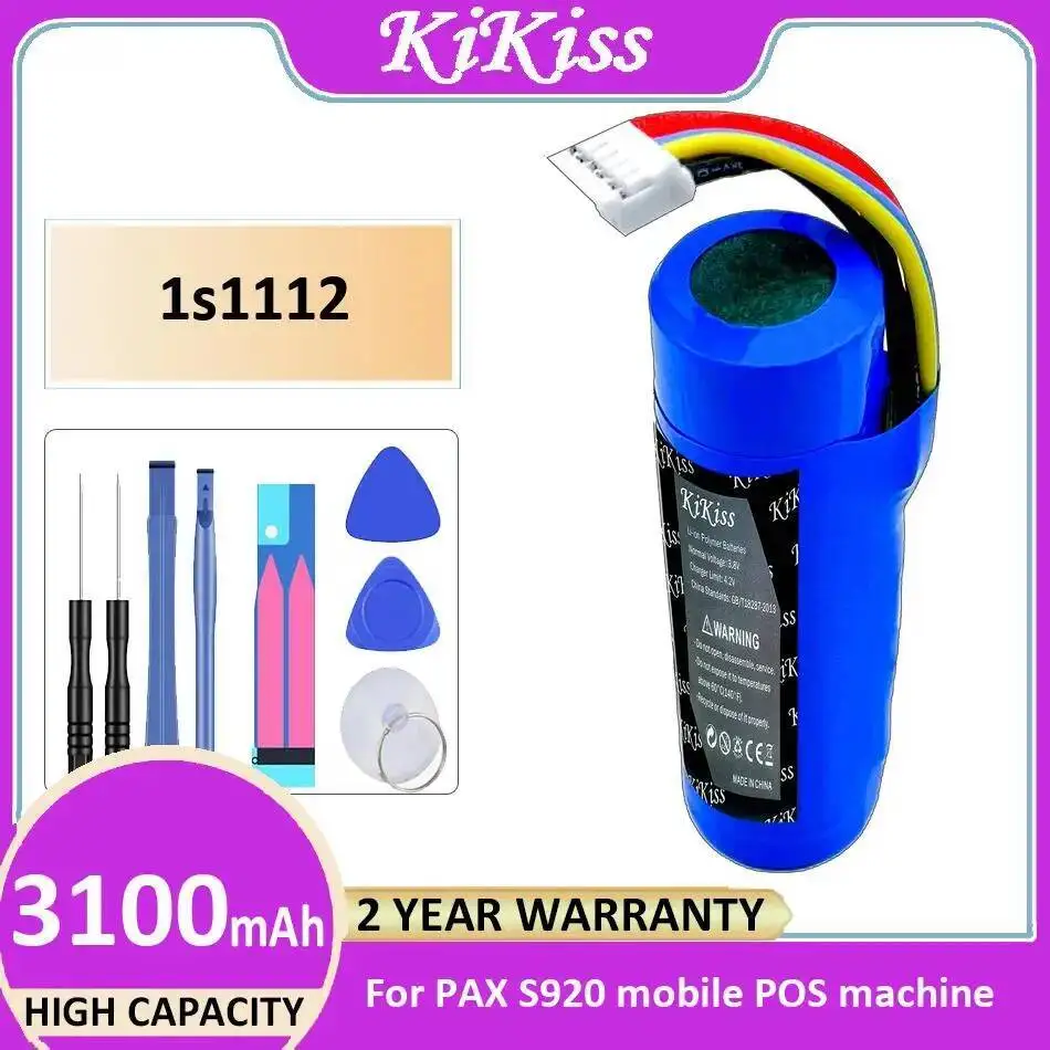 

For Pax S920 Mobile Pos Machine 1S1112 Battery Safe 3100Mah