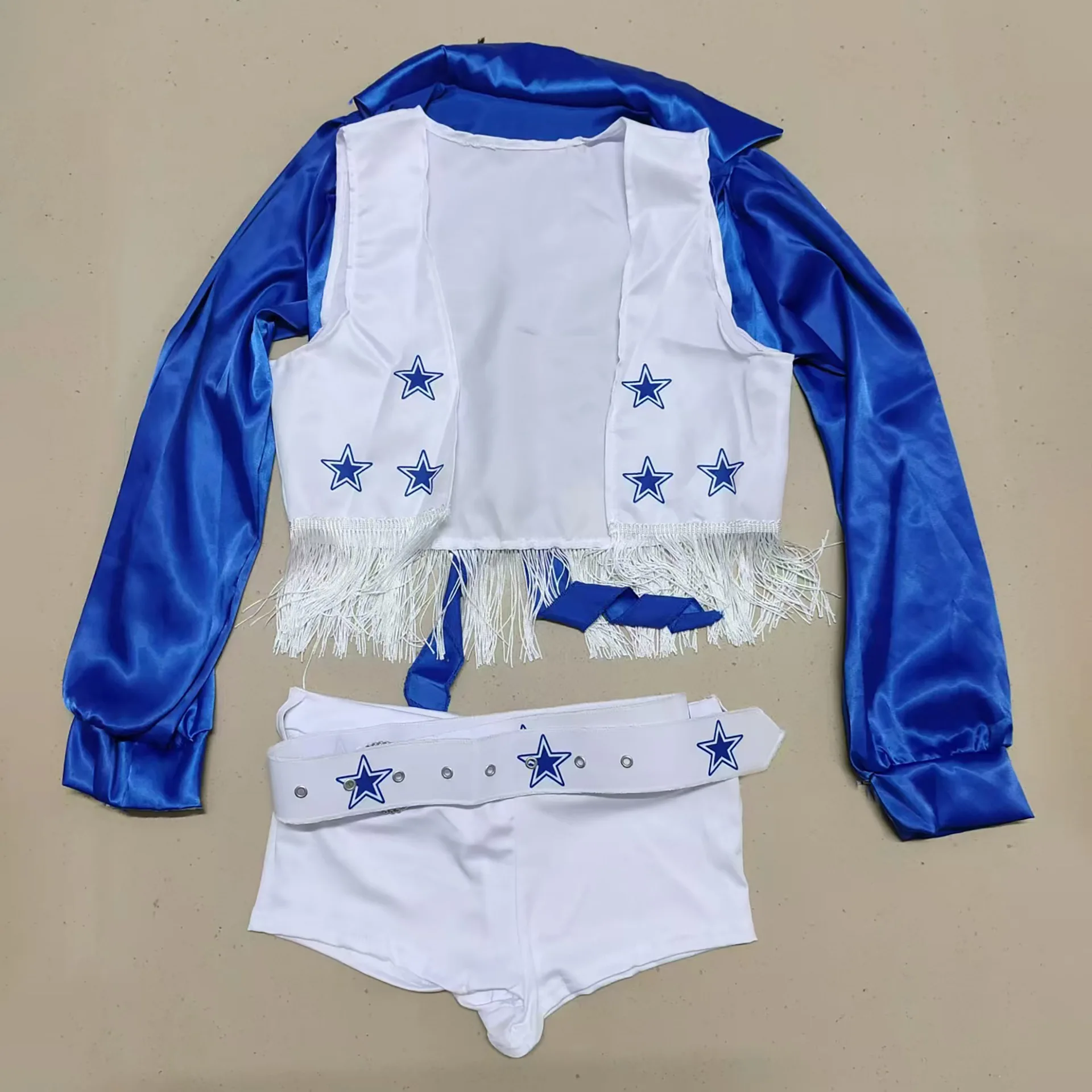 Cheerleader Cosplay sexy Costume da cheerleader Squadra nazionale Calcio Bambino Abito corto Halloween Donna stella Ragazza