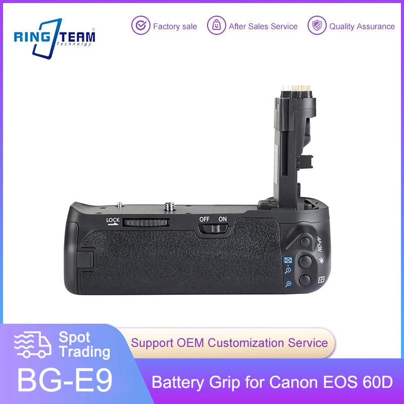 BG-E9 Battery Grip for Canon EOS 60D 60Da Digital SLR Camera BG-E9 BG-60Da Vertical Grip Work LP-E6 Li-ion Batteries