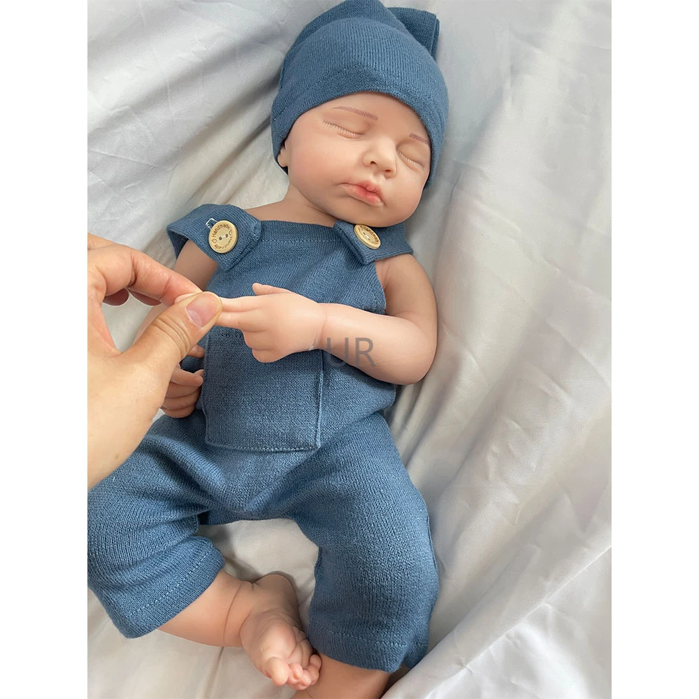 20Inch 3D Pele Completa Platinum Silicone Recém-nascido Bebê Menino/Menina LouLou Lavável Handmade Reborn Boneca 6.8lb Kids Toy Collector Gift