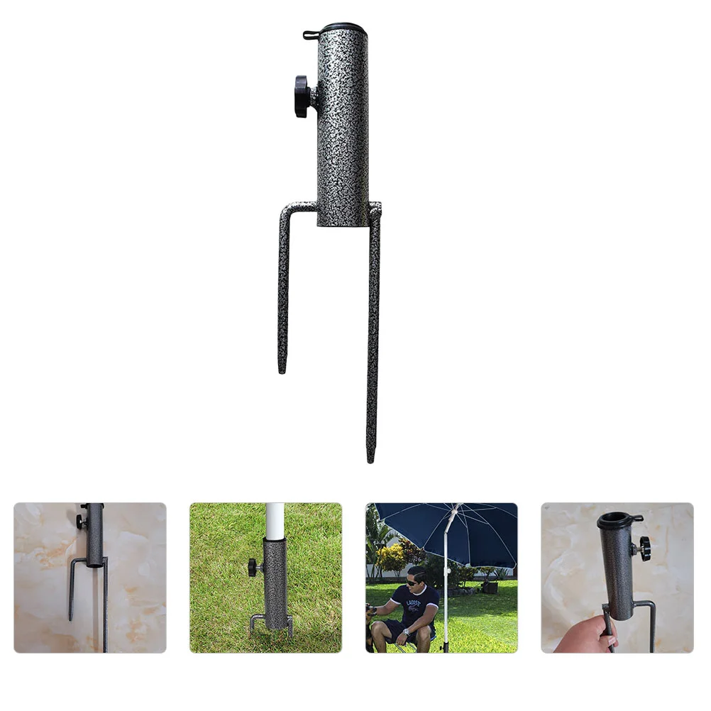 

Sun Umbrella Plug Stand Anchors Heavy Stakes Shade Support Iron Outdoor Bases Flag Pole