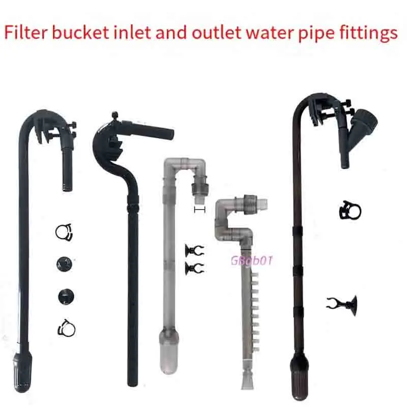 Aquarium Fish Tank External Canister Filter Rain Spray Bar Outflow Pipe Inlet Outlet Tube Kit with Accessories for Fish Tanks