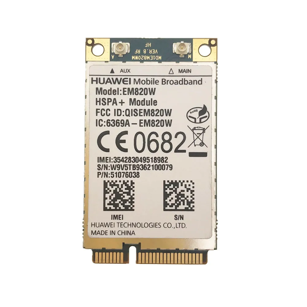 

EM820W For HUAWEI WiFi Card Mini Pcie 3G EDGE GPRS HSPA WCDMA Wireless Module UMTS/HSDPA/HSUPA/PA + HSPA + GPS