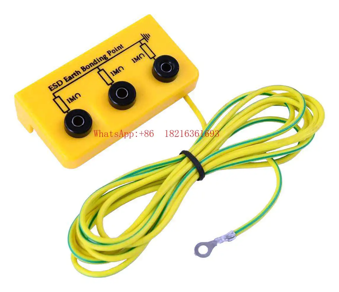 Built in 1M Resistor Static Grounding Base, 4mm Banana Head, 10mm Buckle, M5 Bolt