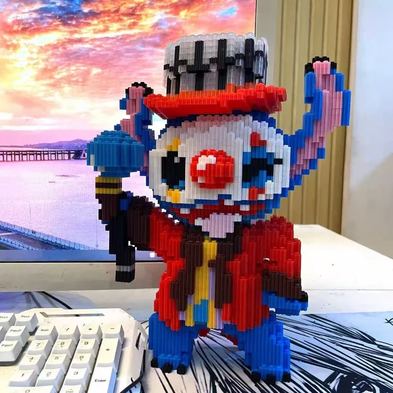 Juego de bloques de puntada, juguetes de Halloween, figuras de acción, bloques de construcción, juguetes para niños, microbloques, payaso, fantasma, regalos de decoración de Halloween
