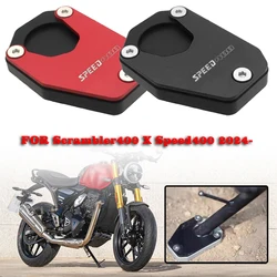 For Scrambler400 X Speed400 Scrambler 400X Speed 400 2024 Accessories Motorcycle Foot Rest Side Support Enlarge Extension Plate