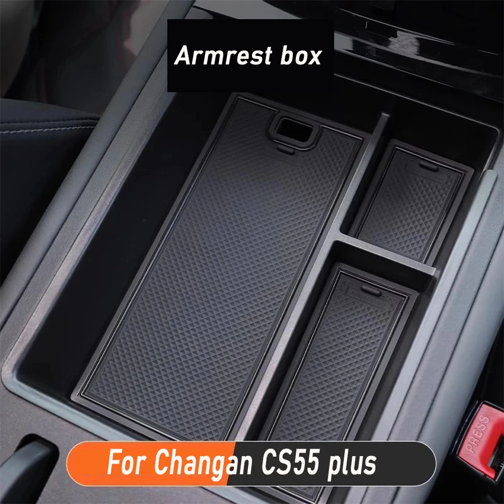 

For Changan CS55 plus 2024 Car Center Console Organizer Storage Interior Armrest Storage Box Auto Accessories