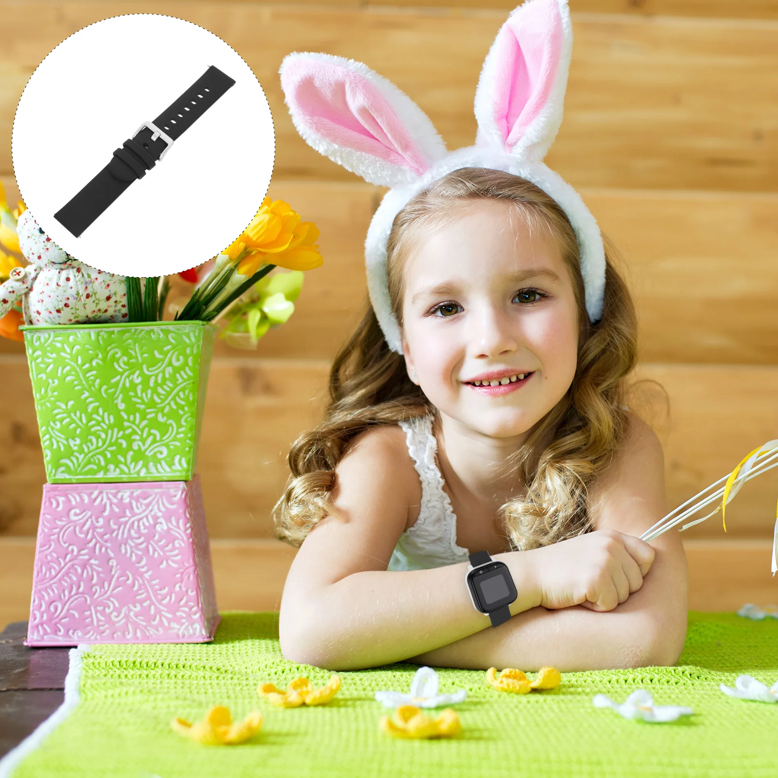 

1Pcs Silicone Watch Band for Classic Adjustable Strap Smooth Comfortable Allergy-Free Trendy Design Ideal Gift for Birthday