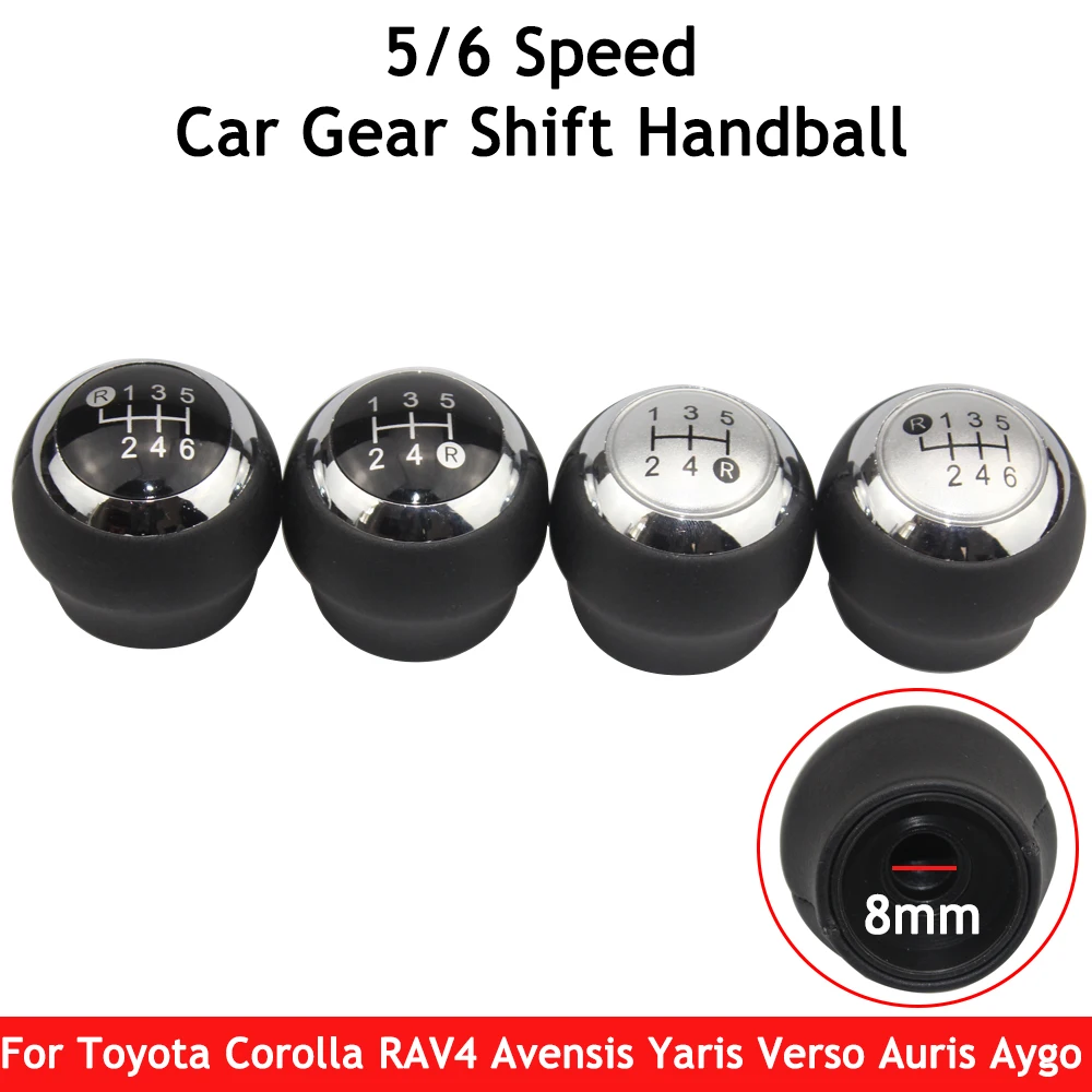 5/6 Speed Car Gear Shift Knob For Toyota Corolla Shifter Stick Lever Handball For Toyota RAV4 Avensis Yaris Verso Auris Aygo