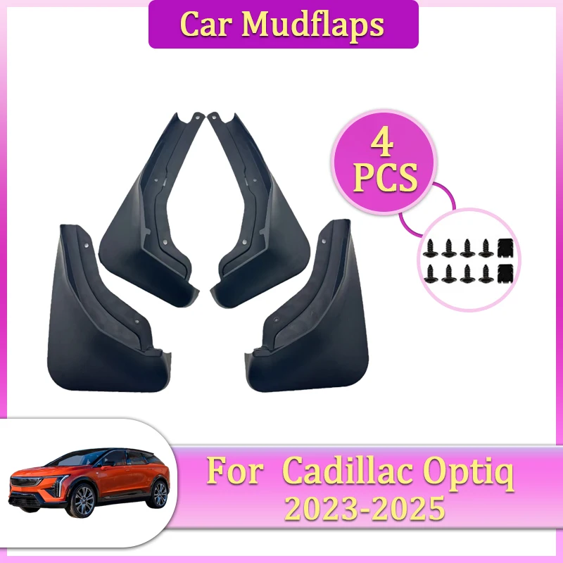 

Car Mudguards Parts For Cadillac Optiq 2023~2025 Front Rear Wheel Mudguards Mudflap Fender Flare Cover Guard Auto Mud Accessorie