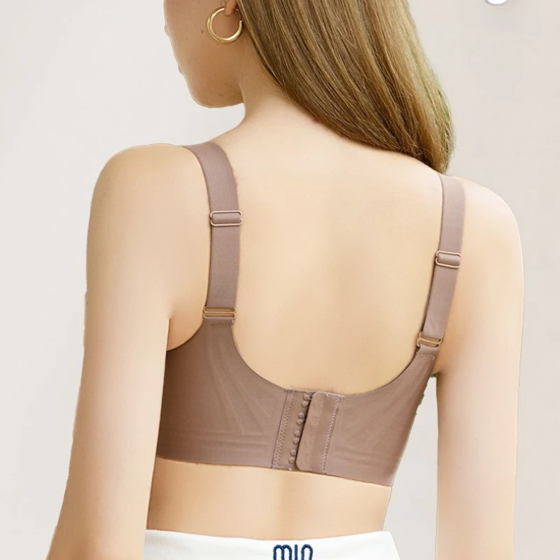 บราแบบมินิไมเซอร์ ปกปิดเต็มที่ ดีไซน์คัพบาง ไร้ตะเข็บ รองรับทรง ป้องกันการหย่อนคล้อย ไร้โครง นุ่มสบาย ดันทรง ให้ดูเล็กลง