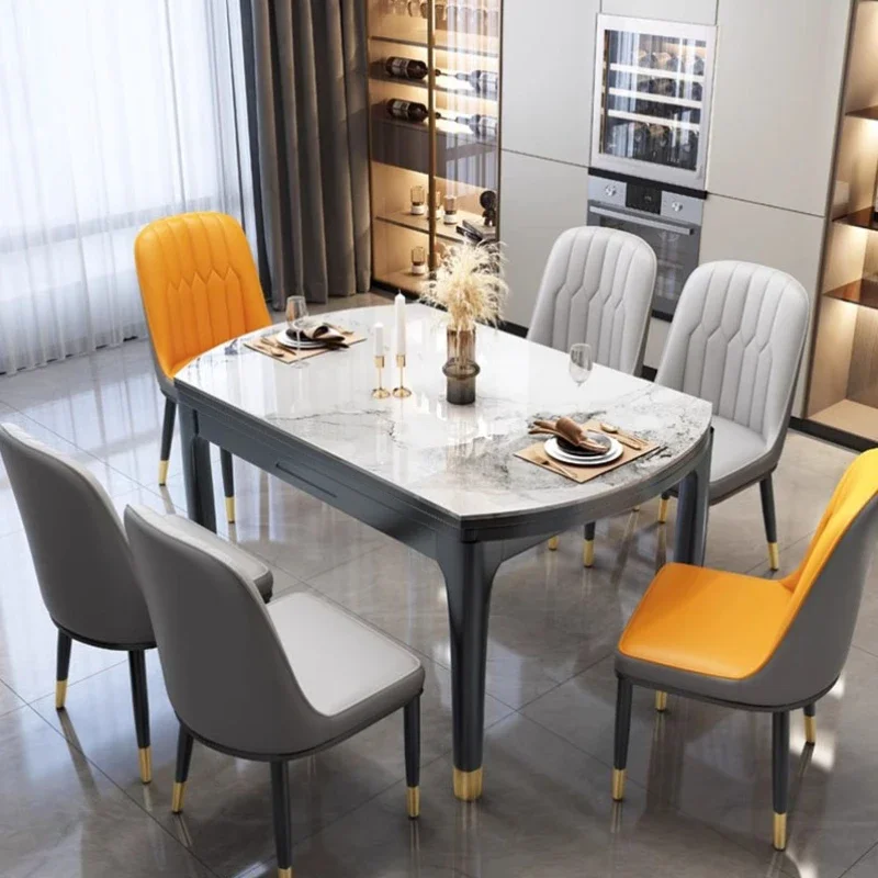 

Folding Nordic Dining Table Rectangular Floor Oval Space Saving Dining Table White Oilproof Mesas De Jantar Home Furniture