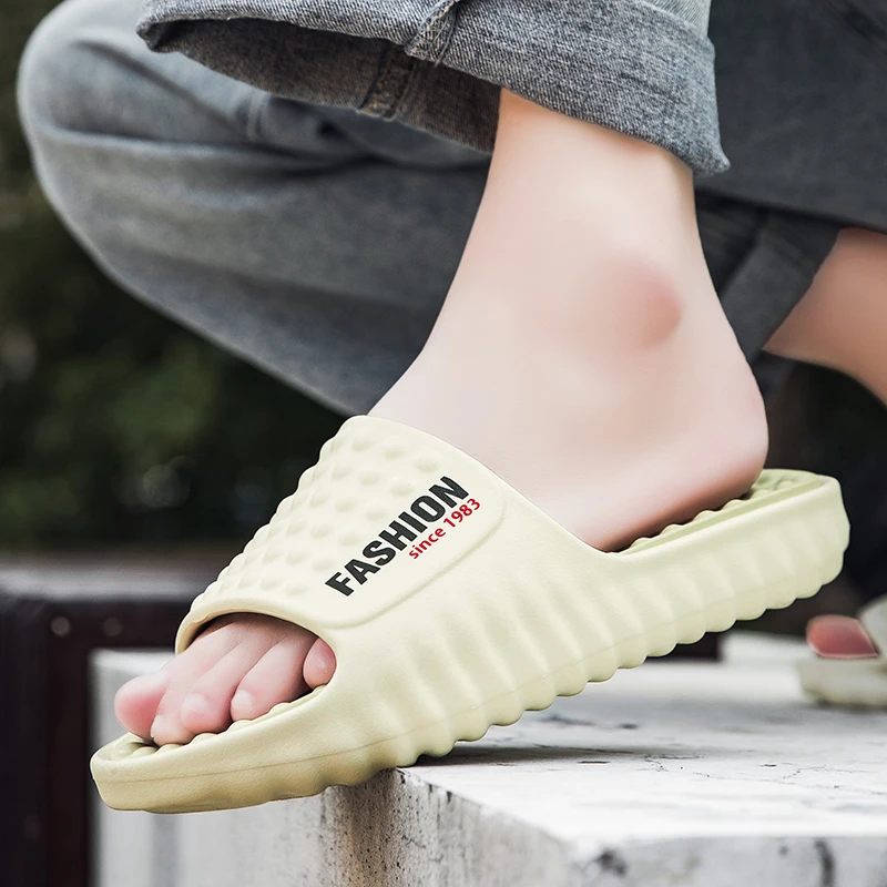 Summer Men's Massage Slippers Indoor Outdoor Sandals Beach Casual Shoes Comfortable Slides Men Flip-flops Women House Slippers - view 6