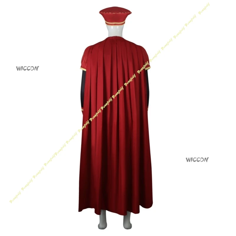 Shrek FILm Anime Cosplay Costume Farquaad Red Wig Cape Suit Glove Boys Men Daily Clothe Hat Cool Belt Sleeve Christmas Halloween