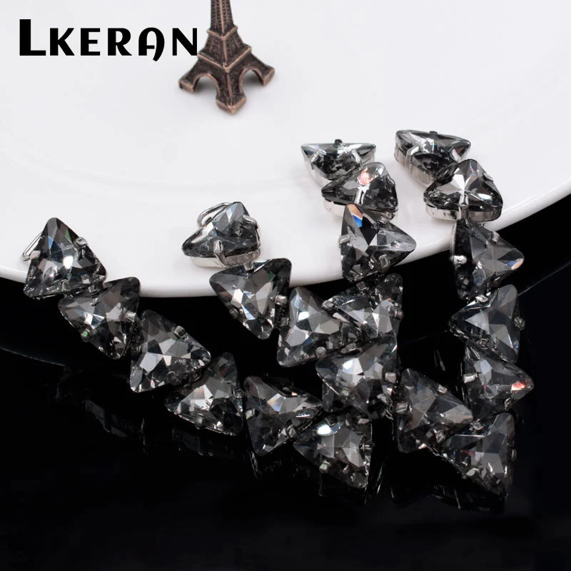 LkeRan New 1 Pair Fashion Crystal Sandal Chain bikini Connectors clothing decoration buckle DIY Hand sewing Beach Foot Jewelry