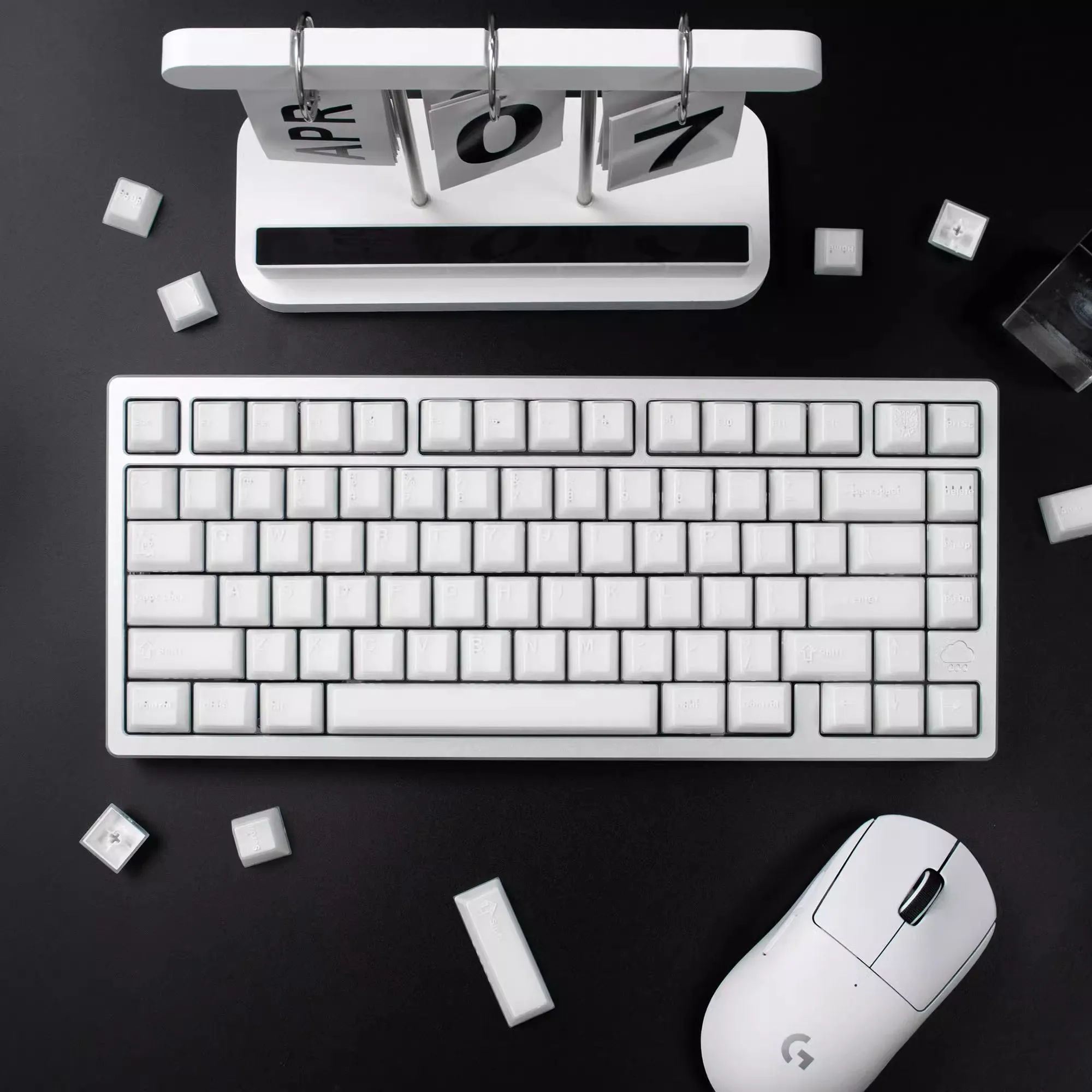 

X-ray Translucent Keycaps 114 Keys ABS Double Shot Cherry Height White Mechanical Keyboard AULA F75 GK61 Anne Pro 2 Game PC