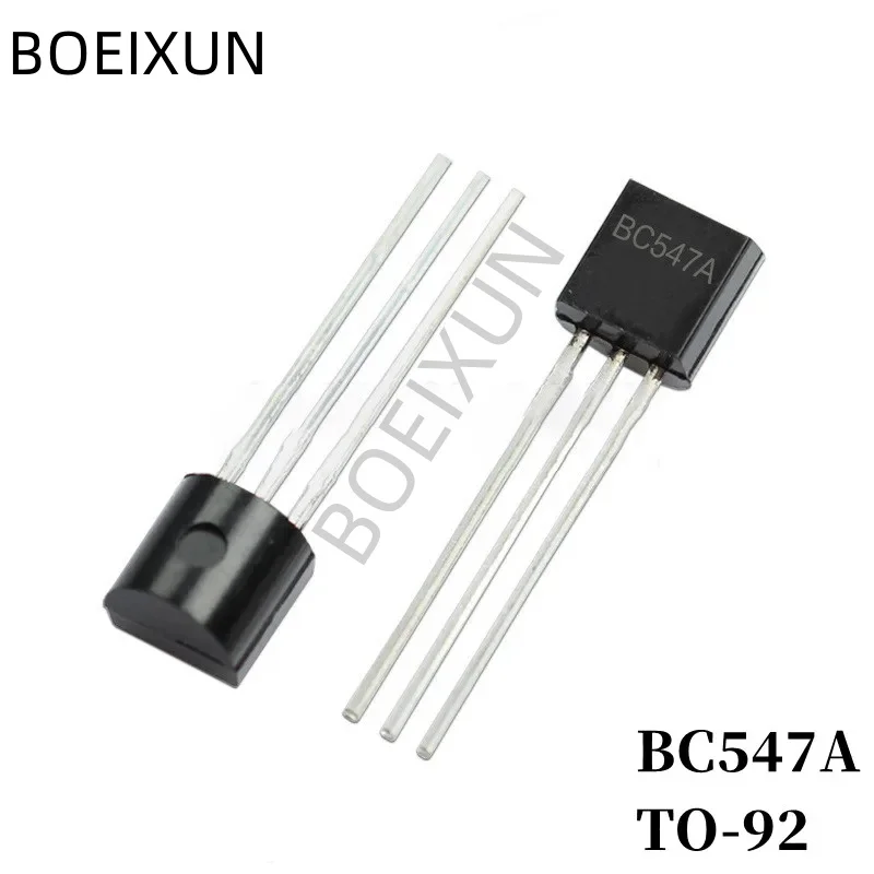 100 stks BC547A DIP Transistor TO-92 Type NPN Bipolaire Versterker Transistor 45 V/200mA