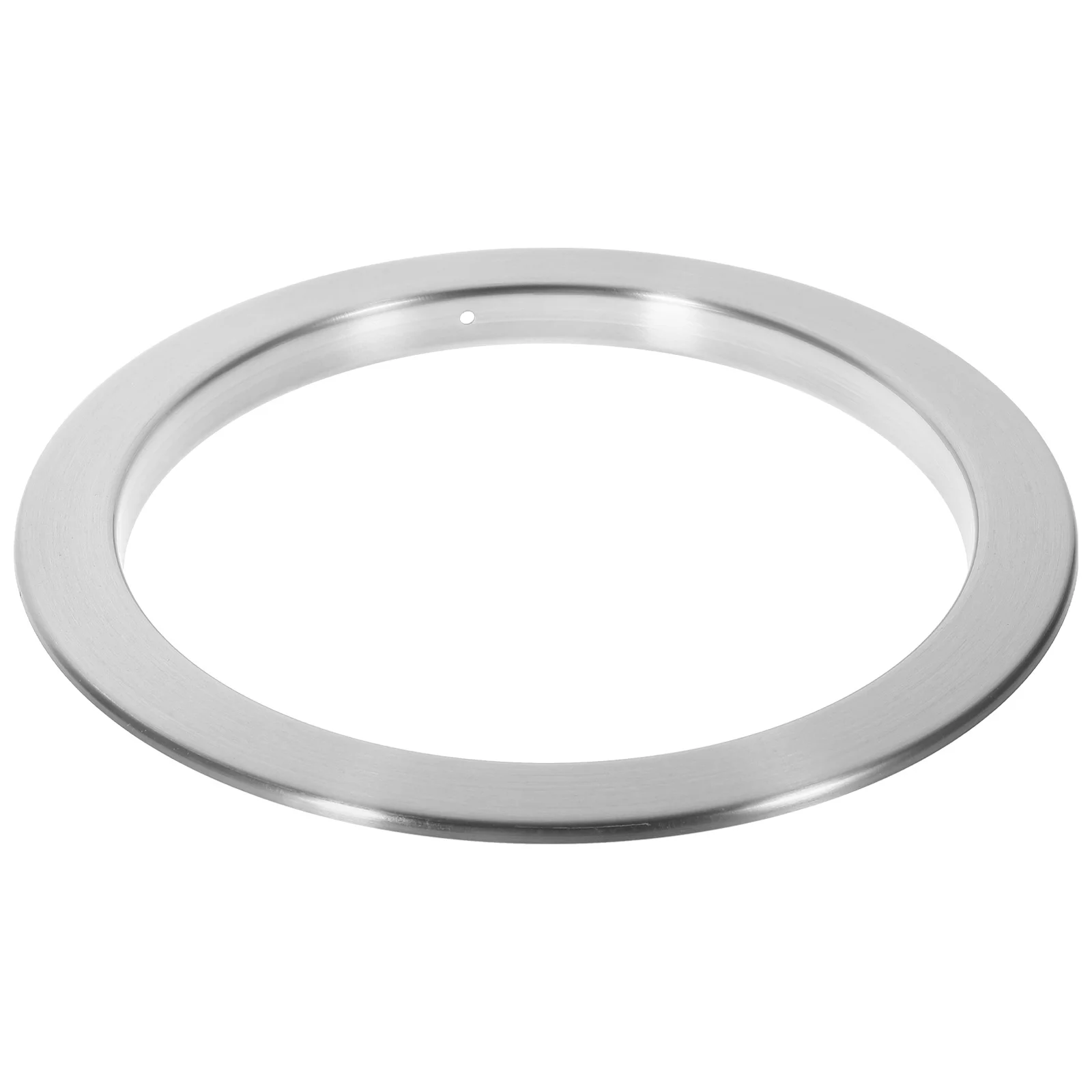 Goulotte de poubelle de comptoir en acier inoxydable, œillet rond de cuisine, goulotte de déchets intégrée, lisse, résistant aux rayures, bureau en métal