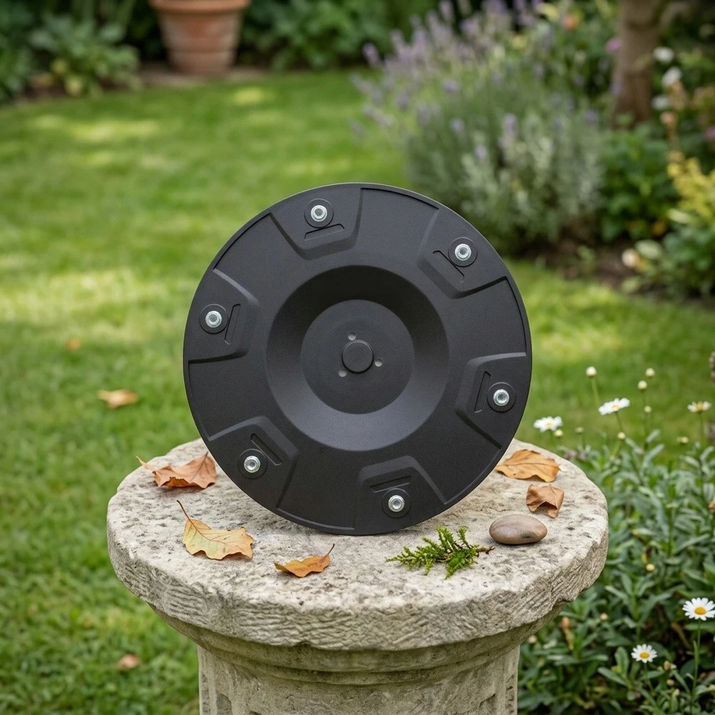 For TerraMow V600 V1000 Rotary Mower Part Robot Mower Disc For Spring Mowing Black Enhanced Cutting Efficiency