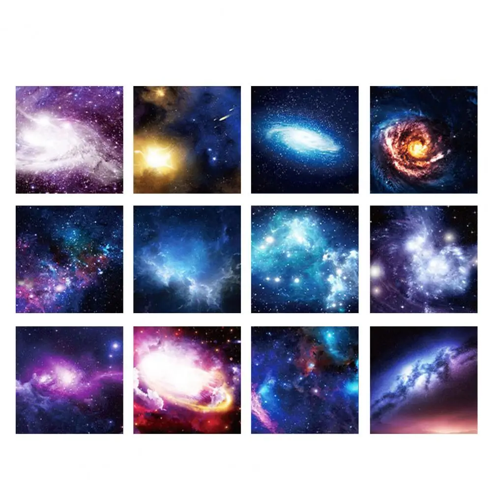 1セットクラフトアート紙シックな知的開発紙グラデーションクリア印刷アート折り紙紙