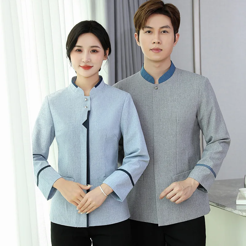 

Long Sleeve Cleaning Uniform for Women Hotel Guest Room CleanerPAWorkwear for Property Management Ladies in Autumn and Winter