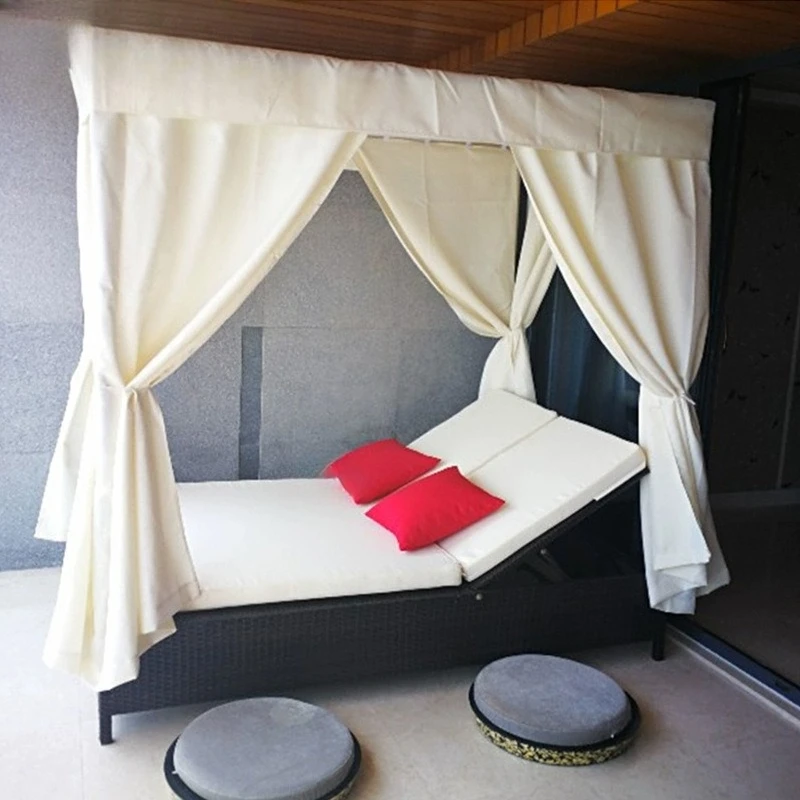 فيلا خارجية، فناء، حديقة، سرير مستلق، شرفة ترفيهية، حمام سباحة، أريكة من الخيزران، شاطئ البحر، سرير شمس خارجي #2