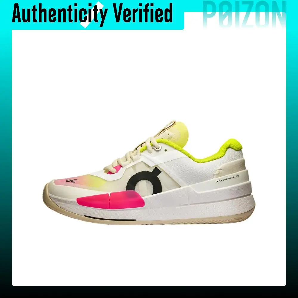 On THE ROGER Pro 2 Soft And Comfortable Low top Tennis Shoes Women's White Green 3WE10332929