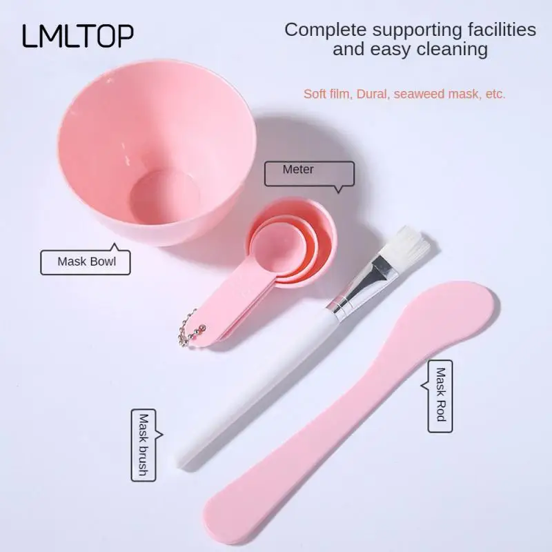 Portable Durable 6 Sets Family Smooth Comfortable Handle 60g Facial Mask Brush Easy To Apply Universal Smooth Surface Set