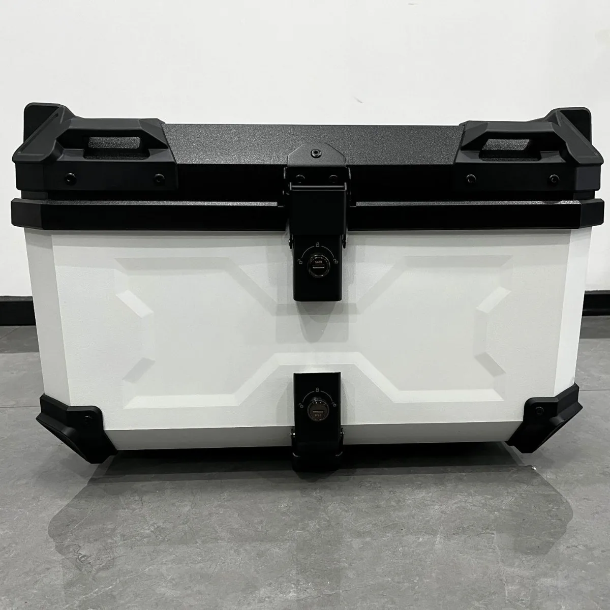 

58L ABS Plastic Motorcycle Tail Box Heavy Duty Large Capacity Storage Tool Trunk