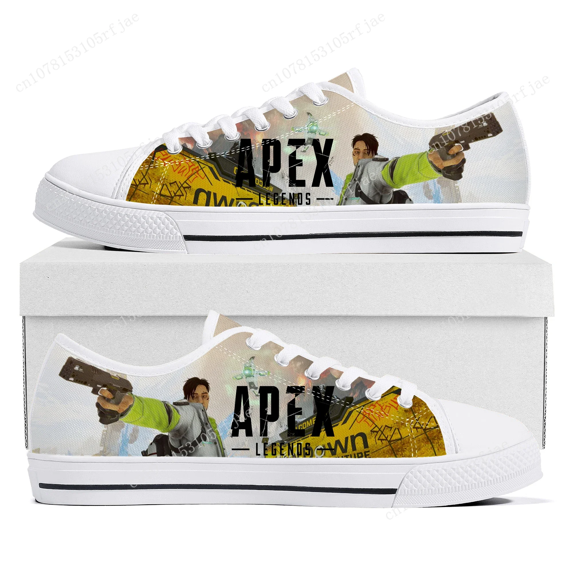 Apex ATIONS-Baskets basses Crypto pour hommes et femmes, jeu de dessin animé chaud, chaussures de construction personnalisées, toile de haute qualité, rencontre de couple, adolescents