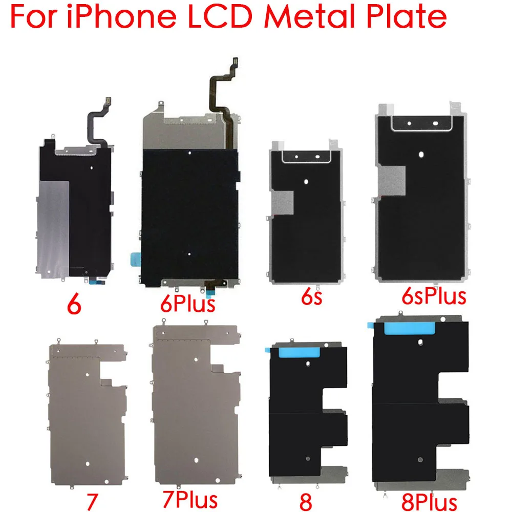 LCD Screen Back Metal Plate With Heat Shield Pre-installed Replacement Part For iPhone6G 6Plus 6s 6sPlus 7 7Plus 8G 8 Plus