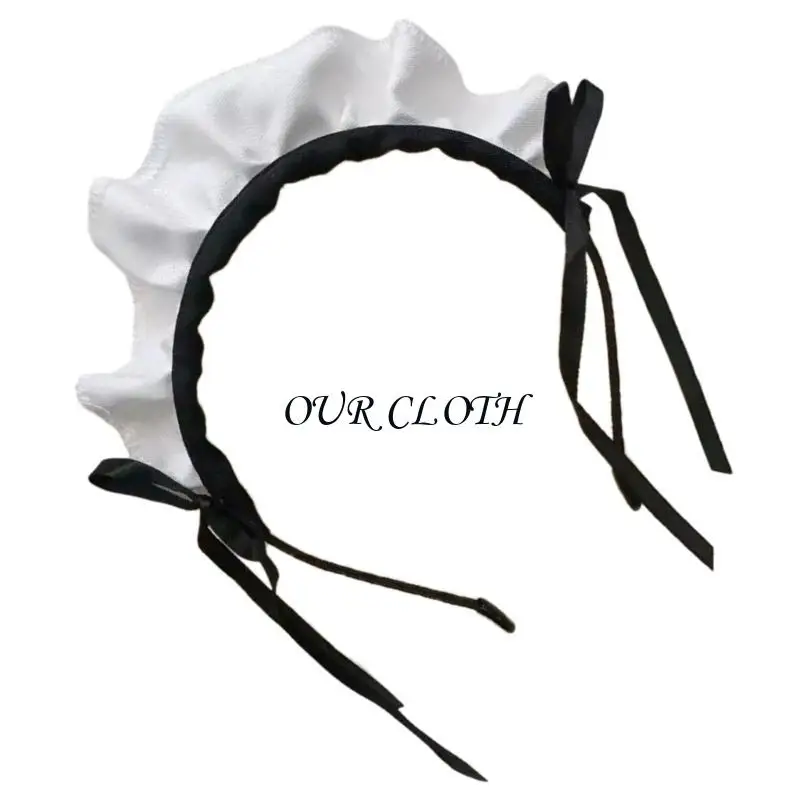 Maid Headpieces Ruffle empregada empregada cabelos decorativos halloween acessório cosplay para mulheres festas